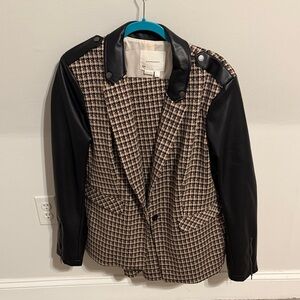 Anthropologie houndstooth suit set